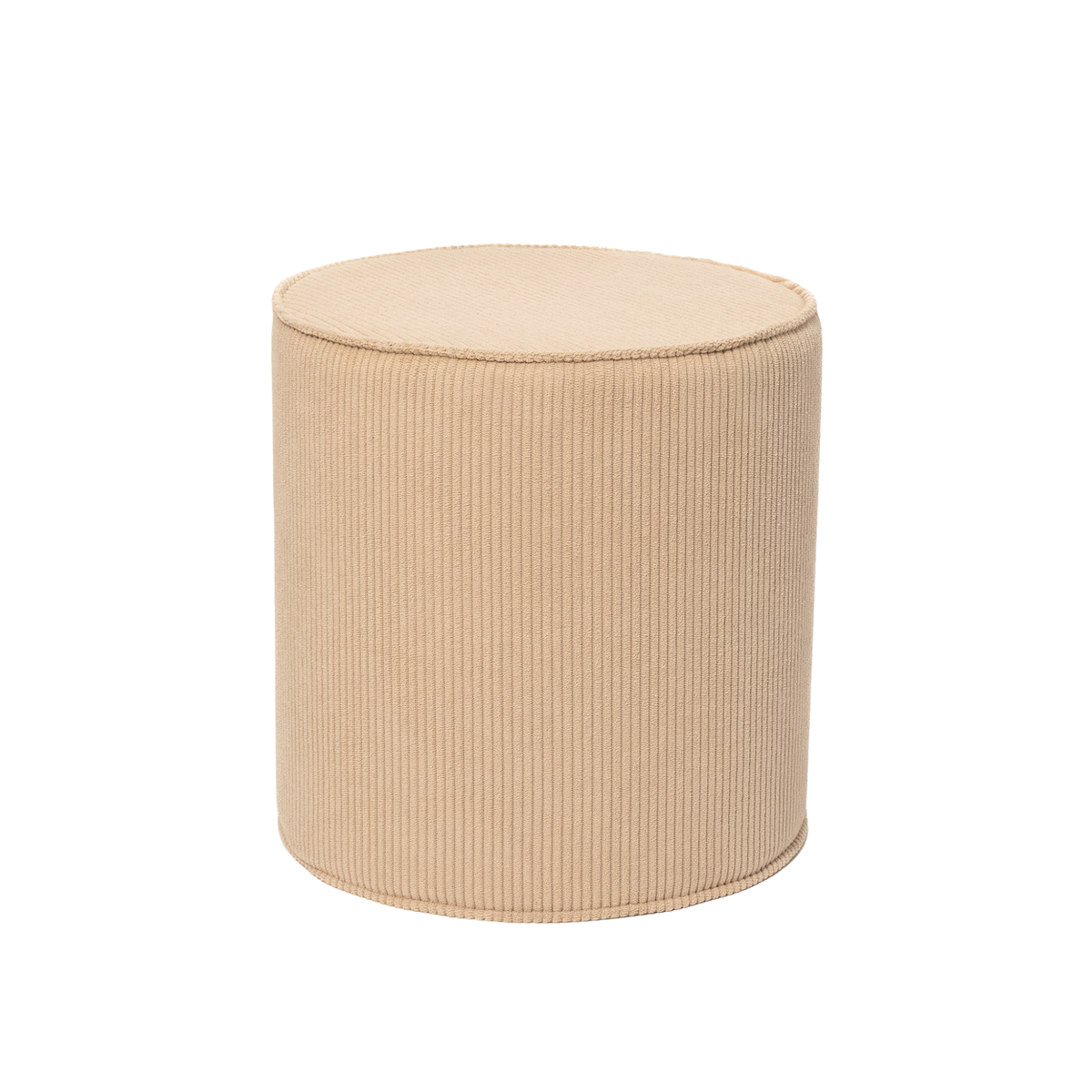 Pouf Cord aus beigem Cord für Kinder – handgefertigt und OEKO-TEX zertifiziert – malwim
